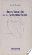 Libro Introducción a la Fenomenología