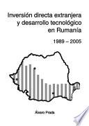 Libro Inversión directa extranjera y desarrollo tecnológico en Rumanía