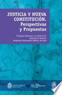Libro Justicia y nueva constitución