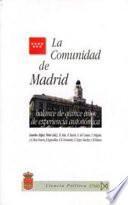 Libro La Comunidad de Madrid