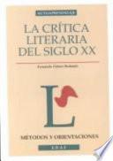 Libro La crítica literaria del siglo XX