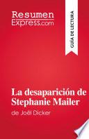 Libro La desaparición de Stephanie Mailer