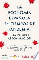 Libro La economía española en tiempos de pandemia