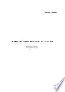 Libro La expresión de causa en castellano