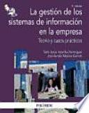 Libro La gestión de los sistemas de información en la empresa