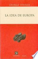 Libro La idea de Europa