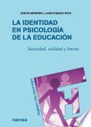 Libro La identidad en Psicología de la Educación