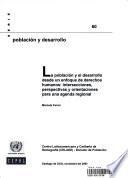 Libro La población y el desarrollo desde un enfoque de derechos humanos