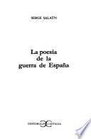 Libro La poesía de la guerra de España