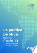 Libro La política pública frente al Covid-19