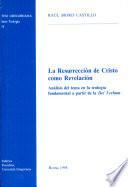 Libro La resurrección de Cristo como revelación