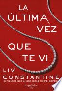 Libro La última vez que te vi