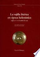 Libro La vajilla ibérica en época helenistica