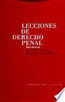 Libro Lecciones de derecho penal