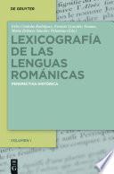 Libro Lexicografía de las lenguas románicas