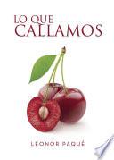 Libro Lo que callamos