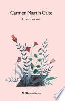 Libro Lo raro es vivir