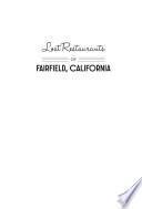 Libro Lost Restaurants of Fairfield, California
