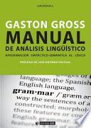 Libro Manual de Análisis Lingüístico