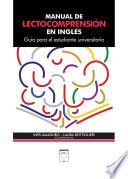 Libro Manual de lectocomprensión en inglés