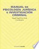 Libro Manual de psicología jurídica e investigación criminal