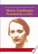 Libro María Zambrano