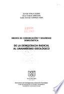 Libro Medios de comunicación y seguridad democrática