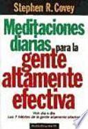 Libro Meditaciones diarias para la gente altamente efectiva