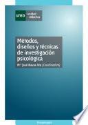 Libro Métodos, diseños y técnicas de investigación psicológica