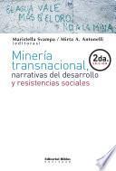 Libro Minería transnacional, narrativas del desarrollo y resistencias sociales