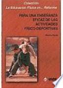 Libro Para una enseñanza eficaz de las actividades físico-deportivas