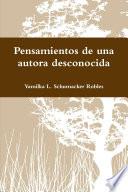 Libro Pensamientos de una autora desconocida