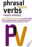 Libro Phrasal verbs Espasa : inglés-español