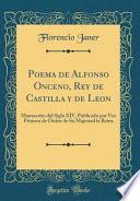 Libro Poema de Alfonso Onceno, Rey de Castilla y de Leon