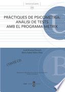 Libro Pràctiques de psicometria: Anàlisi de tests amb el programa Metrix + CD-ROM
