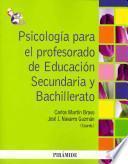 Libro Psicología para el profesorado de Educación Secundaria y Bachillerato