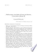 Libro Publicaciones vinculadas al Centro de Historia Universitaria Alfonso IX