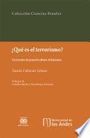 Libro ¿Qué es el terrorismo? Un intento de ponerle sábana al fantasma