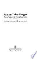 Libro Ramon Trias Fargas