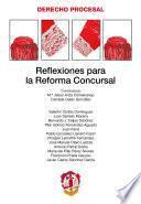 Libro Reflexiones para la reforma concursal
