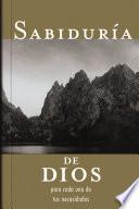 Libro Sabiduría de Dios para cada una de tus necesidades