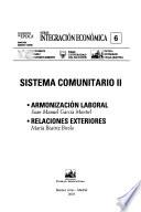 Libro Sistema comunitario: Armonización laboral