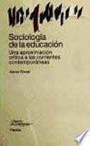 Libro Sociología de la educación