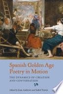 Libro Spanish Golden Age Poetry in Motion