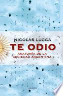 Libro Te odio