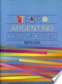 Libro Teatro argentino contemporáneo
