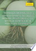 Libro Tecnología de producción y almacenamiento de cebolla de bulbo (Allium cepa L.)