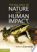 Libro The Balance of Nature and Human Impact