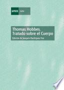 Libro Thomas Hobbes. Tratado Sobre El Cuerpo