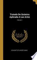 Libro Tratado de Química Aplicada a Las Artes;